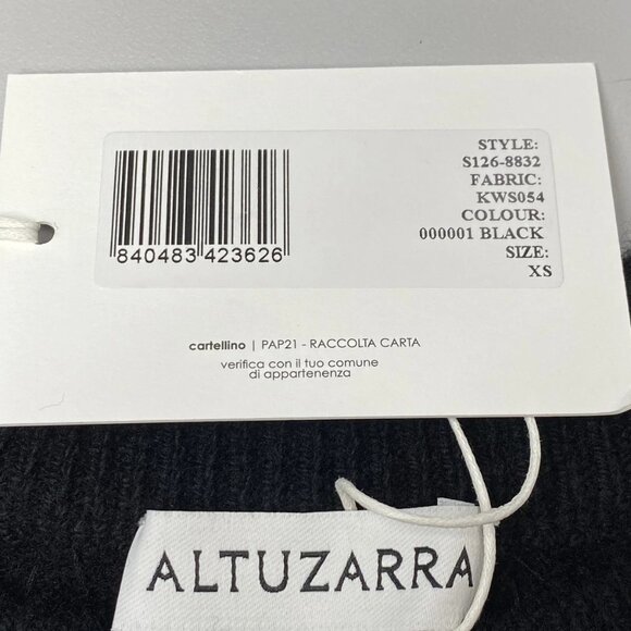 Altuzarra Beaded Neckline Wool Sweater Women’s XS Black - Picture 2 of 8
